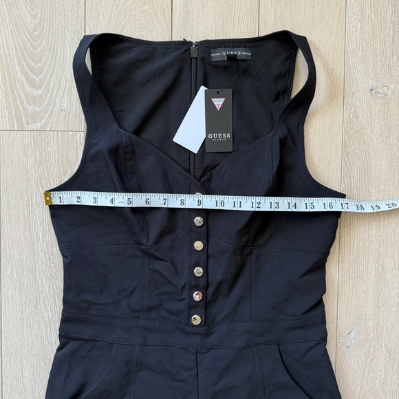 GUESS JEANS Courtney Romper Jumpsuit Women’s Size 8 Black NWT - Picture 2 of 13